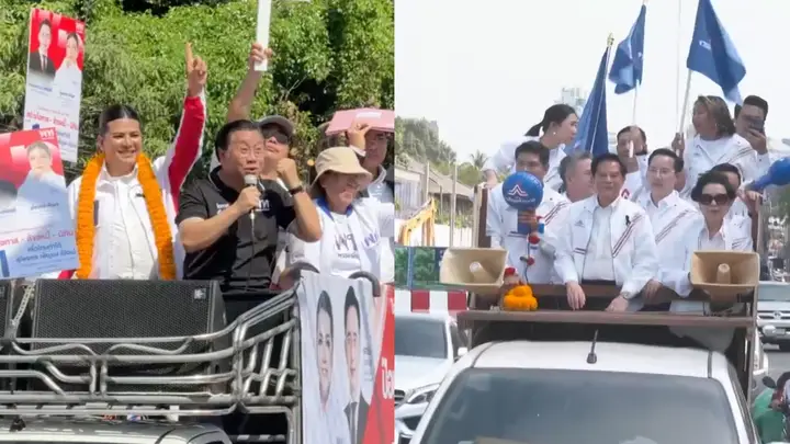 แม่ทัพ “เพื่อไทย-รวมไทยสร้างชาติ” ลุยหาคะแนนเสียงจากชาว กทม. 