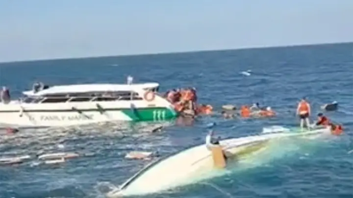 ระทึก สปีดโบ๊ทชนกับเรือประมงใกล้เกาะเขียว นักท่องเที่ยวเจ็บกว่า 10 ราย