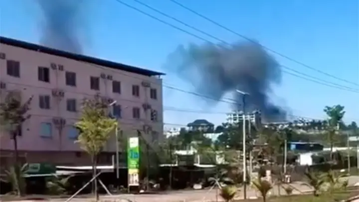 นาที F-16 ทิ้งระเบิด ถล่มกาสิโนทมอดา ทลายศูนย์บัญชาการ-สแกมเมอร์วงแตก