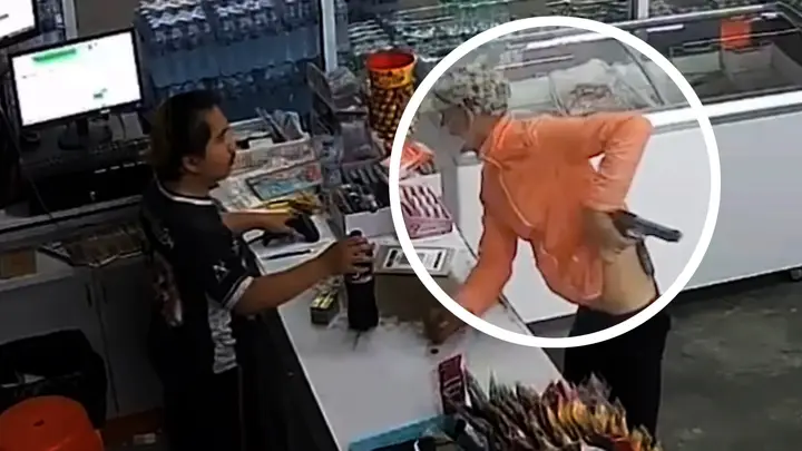 รวบโจรควงปืนจี้ทรัพย์ร้านสะดวกซื้อ อ้างแค่อยากไปเที่ยว